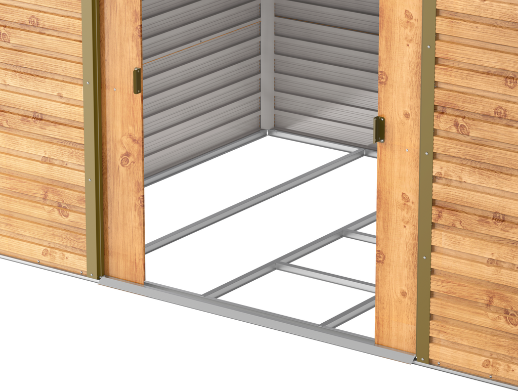 Caseta metálica Alpine 10x8 Imitación Madera