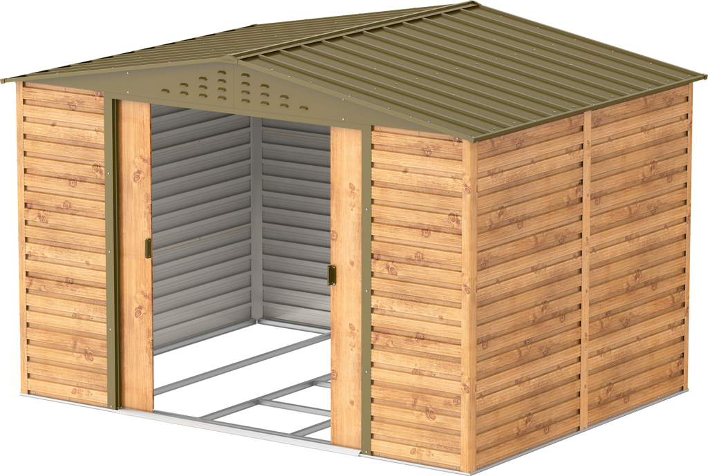 Caseta metálica Alpine 10x8 Imitación Madera