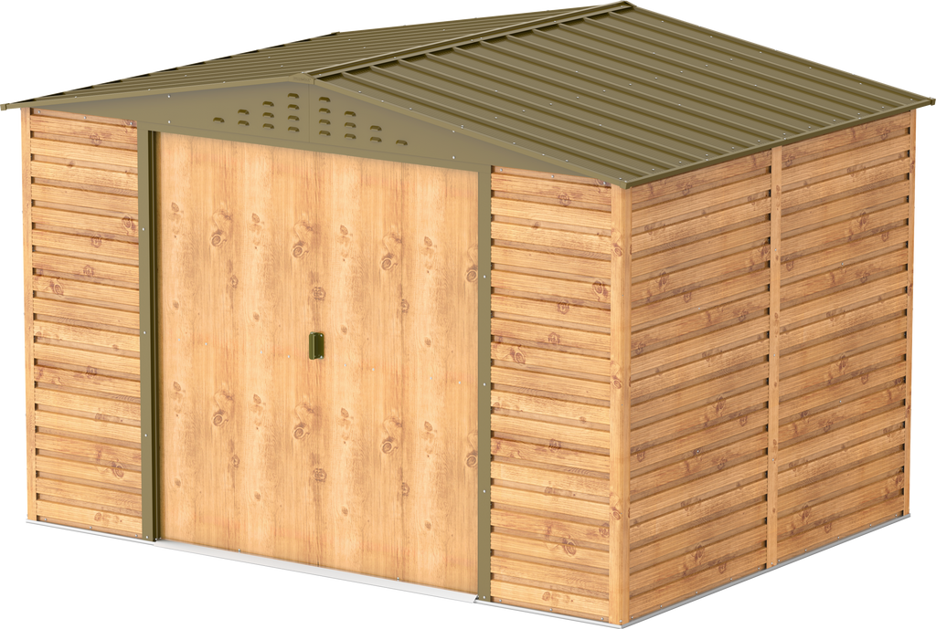 Caseta metálica Alpine 10x8 Imitación Madera