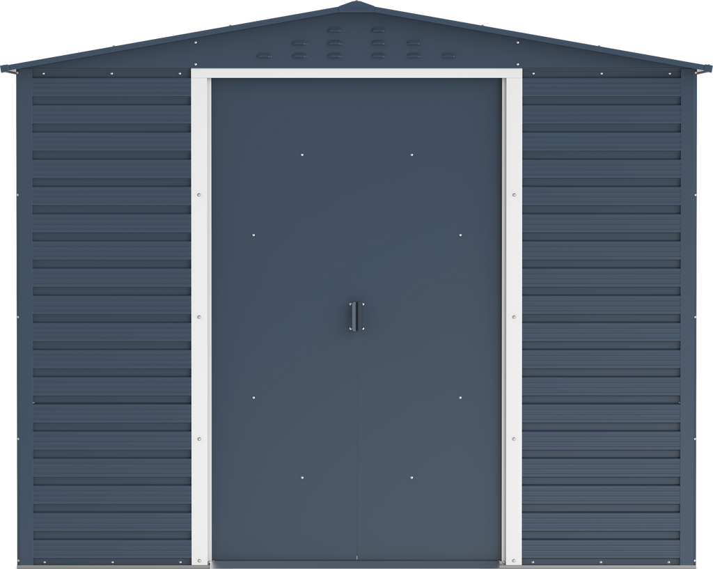 Alpine 8x6 Anthracite Grey Metal Shed
