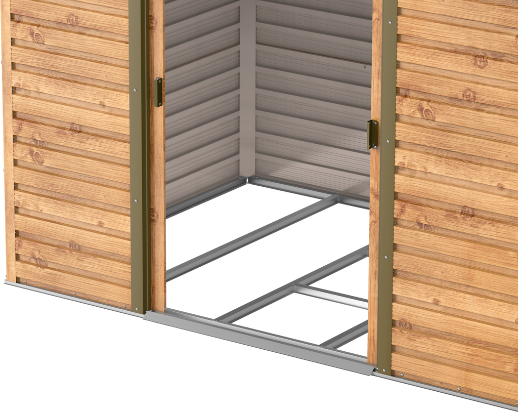 Caseta metálica Alpine 8x6 Imitación Madera