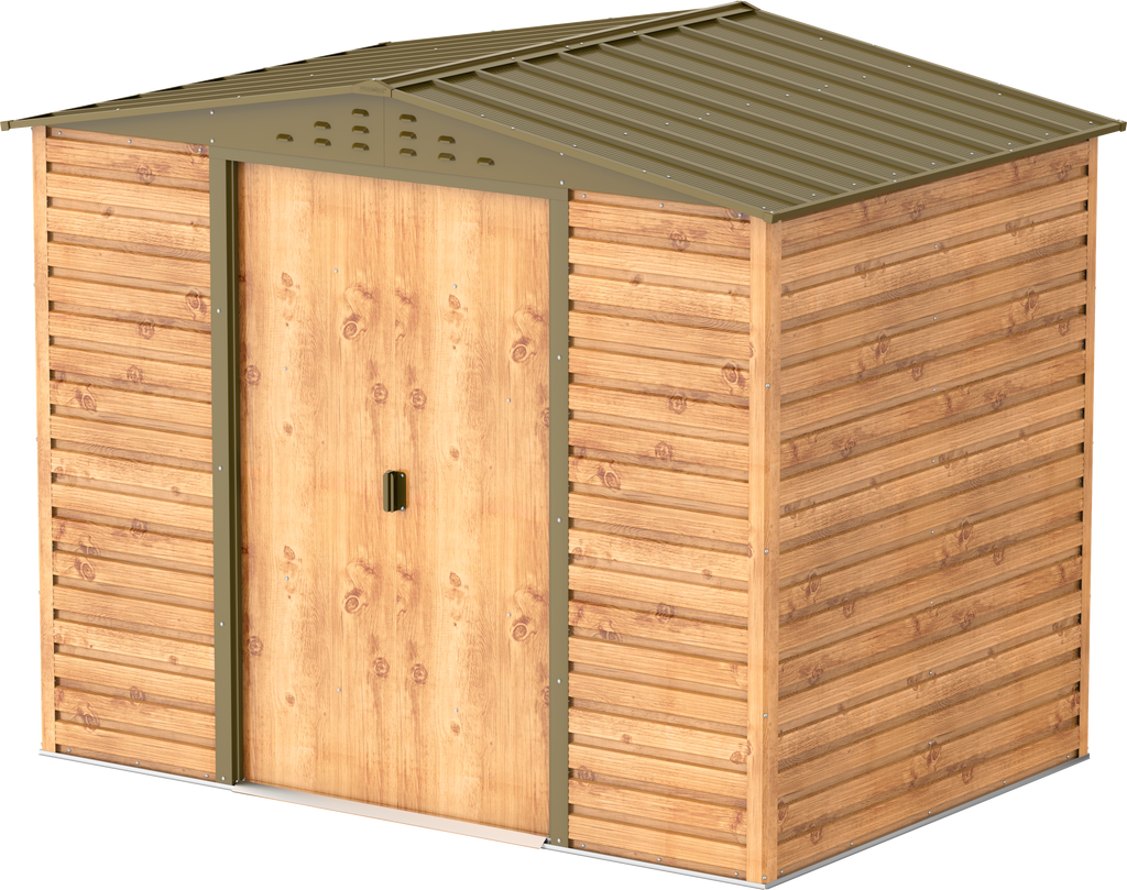 Caseta metálica Alpine 8x6 Imitación Madera