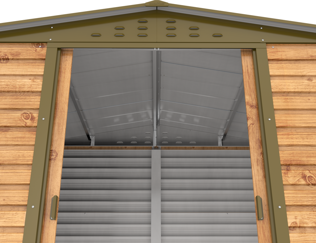 Caseta metálica Alpine 8x6 Imitación Madera